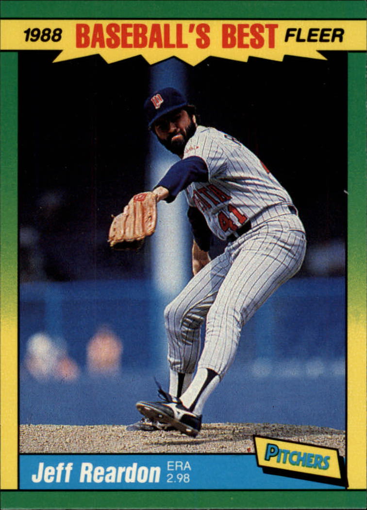 1988 Fleer Sluggers/Pitchers Baseball Cards    032      Jeff Reardon